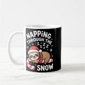 Mug Napng Through The Snow Funny Sloth Candy Cane Xmas (Gauche)