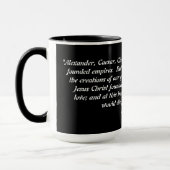 Mug Napoleon Bonaparte Quote On Jesus Christ (Gauche)