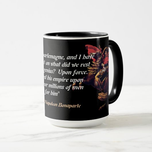 Mug Napoleon Bonaparte Quote On Jesus Christ (Devant droit)