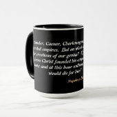 Mug Napoleon Bonaparte Quote On Jesus Christ (Devant gauche)