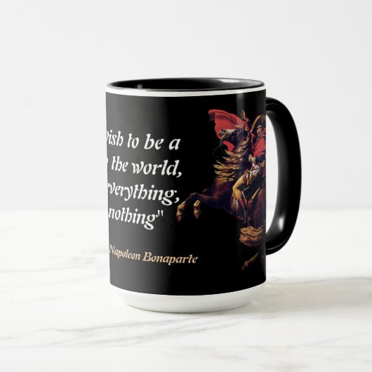 Mug Napoleon Bonaparte Quote On Success (Devant droit)