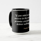 Mug Napoleon Bonaparte Quote On Success (Devant gauche)