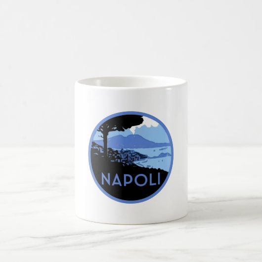 Mug Napoli Mont Vésuve - Retro Naples Italie (Centre)