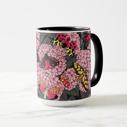 Mug Nappes phréatiques à hydrangée rose (Devant droit)