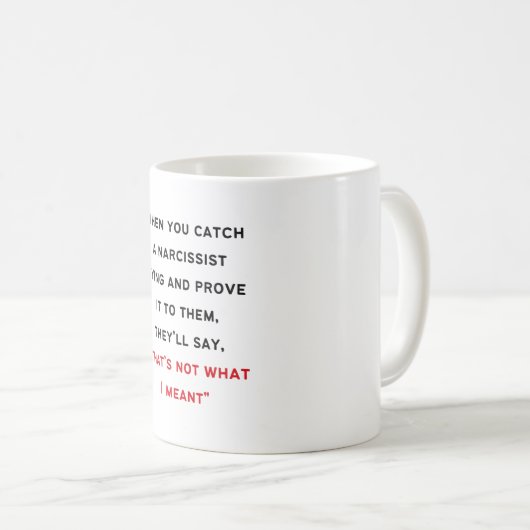 Mug Narcissique (Devant droit)