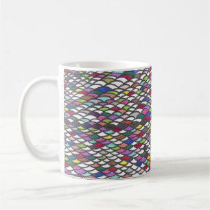 Mug Narmin Motif répétitif coloré dessiné à la main