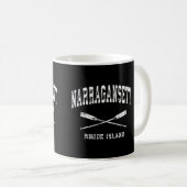 Mug Narragansett Rhode Island Vintage Nautical Croisé (Devant droit)