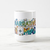 Mug Narrative Nomad – Graphisme de récits vagabonds  (Centre)