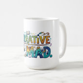 Mug Narrative Nomad – Graphisme de récits vagabonds  (Devant droit)