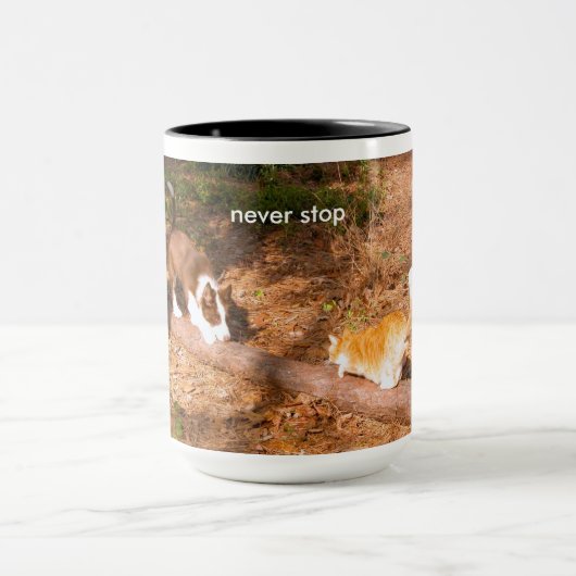 Mug n'arrêtez jamais (Centre)