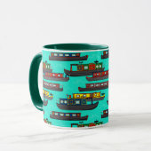 Mug Narrowboats and Canal Barges Patterned (Devant gauche)