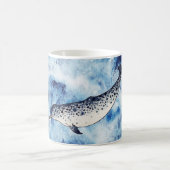Mug Narwhal dans une éclaboussure de couleur pour (Centre)