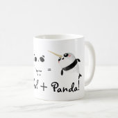 Mug Narwhal plus le panda ! (Devant droit)