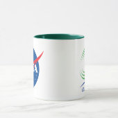 Mug NASA Quesst Logo Supersonic Green Trim Café (Centre)
