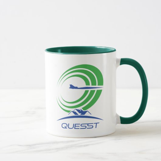 Mug NASA Quesst Logo Supersonic Green Trim Café (Droite)