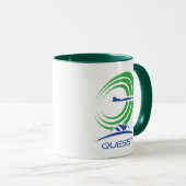 Mug NASA Quesst Logo Supersonic Green Trim Café (Devant droit)