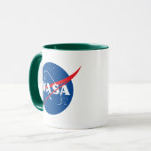 Mug NASA Quesst Logo Supersonic Green Trim Café (Devant gauche)