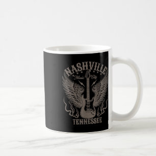 Mug Nashville Tennessee Guitare Country Music Ville Fe