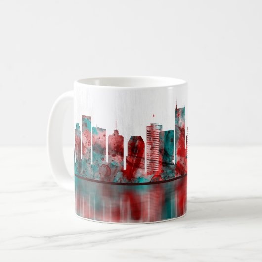 Mug Nashville Tennessee Skyline (Devant gauche)