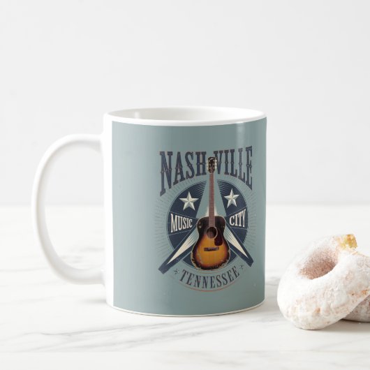 Mug Nashville, TN - Music City USA (Avec donut)