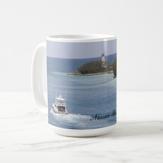 Mug Nassau Bahamas, Photographie,                (Devant gauche)