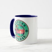 Mug Nassau Bahamas Retro Sunset voyage Souvenir 1950 (Devant gauche)