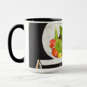 Mug Nasturtiums sur plateau (Gauche)