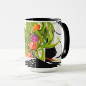 Mug Nasturtiums sur plateau (Devant droit)