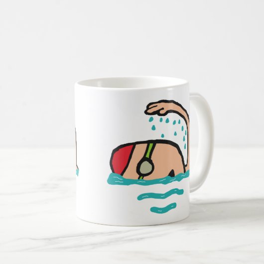 Mug Natation (Devant droit)