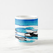 Mug Natation autour de la tasse. L'eau et ciel (Centre)