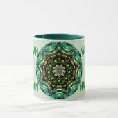 Mug NATHAN ~ Personalized Paua Shell Fractal ~ (Centre)
