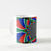 Mug Nation Arc-en-ciel : Afrique du Sud vivante Imprim (Devant gauche)