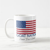 Mug NATION DE CHÈVRE La chèvre américaine GetYerGoat™ (Gauche)