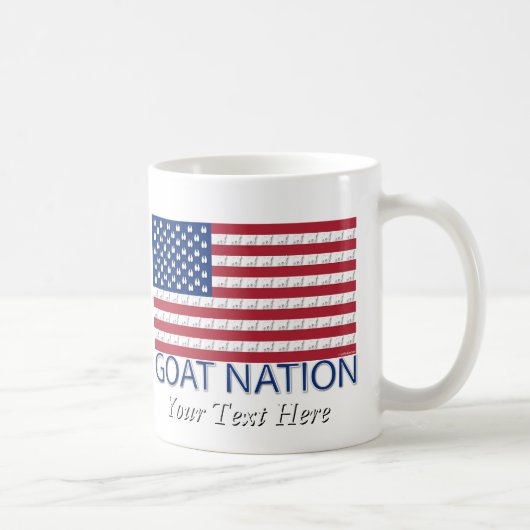 Mug NATION DE CHÈVRE La chèvre américaine GetYerGoat™ (Droite)