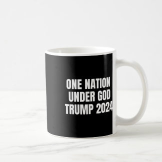 Mug Nation Under God Trump 2024 God American Flag Jesu