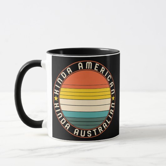 Mug Nationalité à double citoyenneté Américain Austral (Gauche)