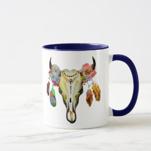 Mug Native American Animal Skull