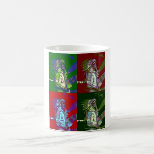 Mug Native American Chief Pop Art (Centre)