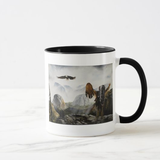 Mug Native American Painting~ Bienvenue Ami (Droite)
