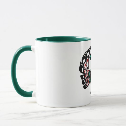Mug Native American Red Black Haida Art Thunderbird (Gauche)