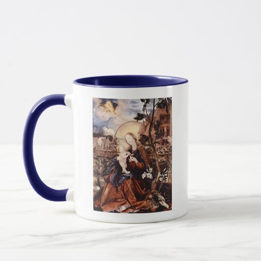 MUG NATIVITÉ AVEC DES LILLES BLANCHES - MAGIE DE NOËL (Gauche)