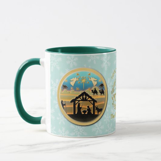 Mug Nativité de Noël et vous aimer Grand-mère (Gauche)