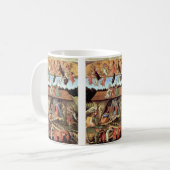 Mug Nativité de Noël, Naissance du Christ par Botticel (Devant gauche)