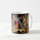 Mug Nativité de Noël, Naissance du Christ par Botticel (Devant droit)