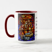 Mug Nativité Vitrail Image Cadeau de Noël (Gauche)