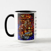Mug Nativité Vitrail Image Cadeau de Noël (Gauche)
