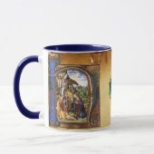 Mug NATIVITYMONOGRAM PARCHEMENT NOËL JEU Bleu (Gauche)