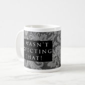 Mug N'attendait pas cela ! Noir de motif (Devant gauche)