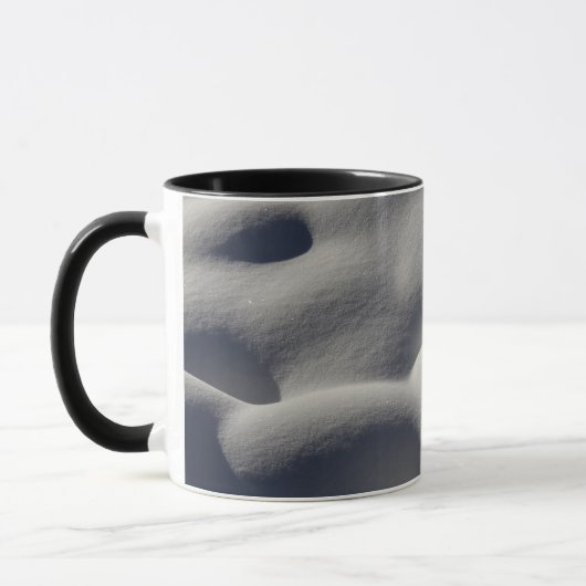 Mug Nature Abstraite des monticules de neige mousseuse (Gauche)