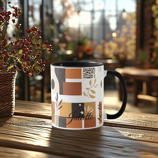 Mug Nature Abstraite Moderne - Géométrique Terreuse Pe